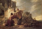 Hogers, Jacob Abraham's Servant and Rebecca oil painting